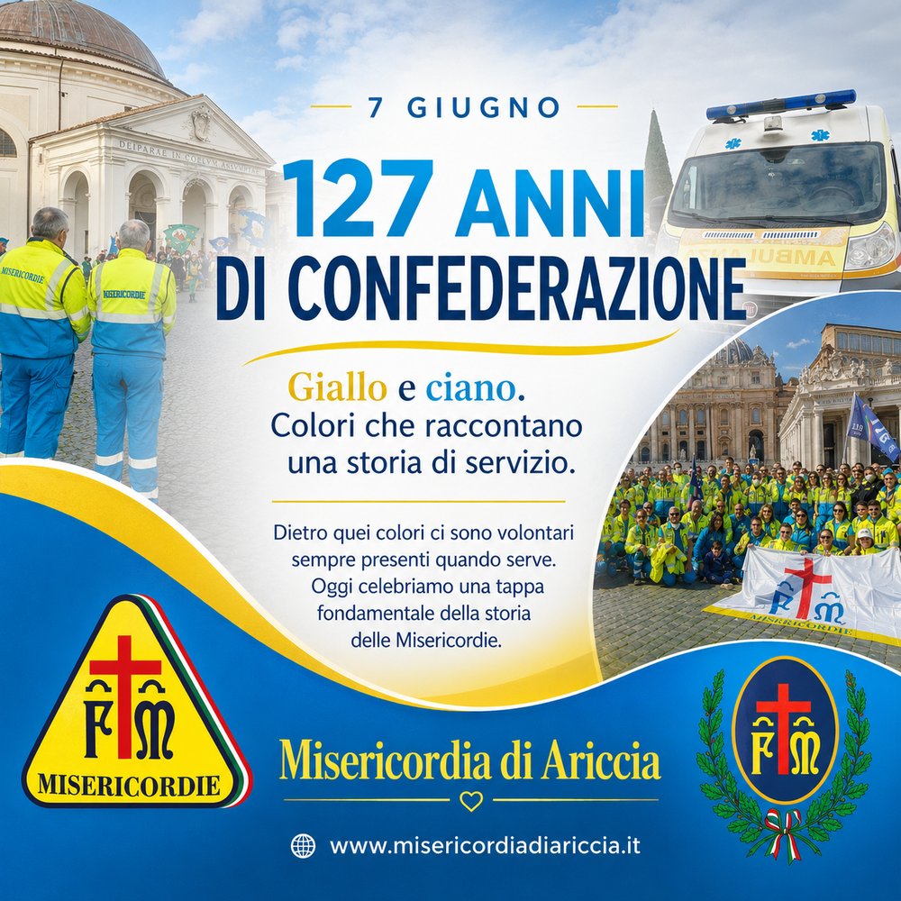 127 anni di Confederazione delle Misericordie d’Italia — 7 giugno