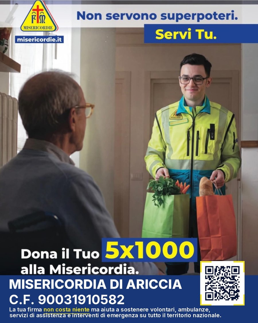 Campagna 5x1000: la spesa consegnata a domicilio