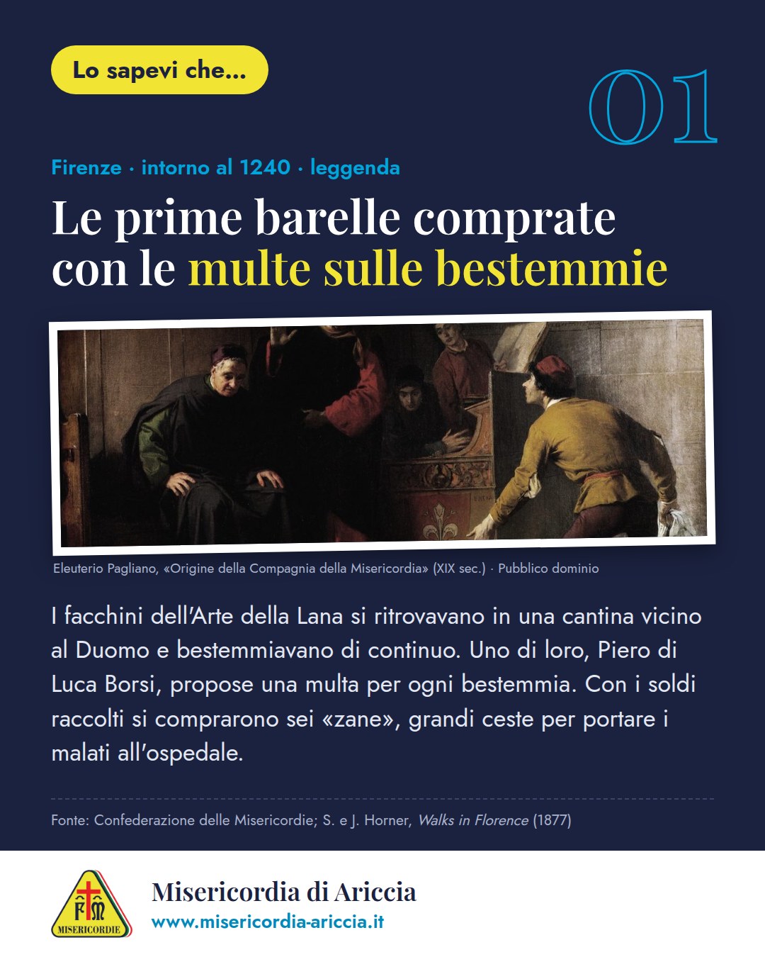 Lo sapevi che… n. 1: Le prime barelle comprate con le multe sulle bestemmie