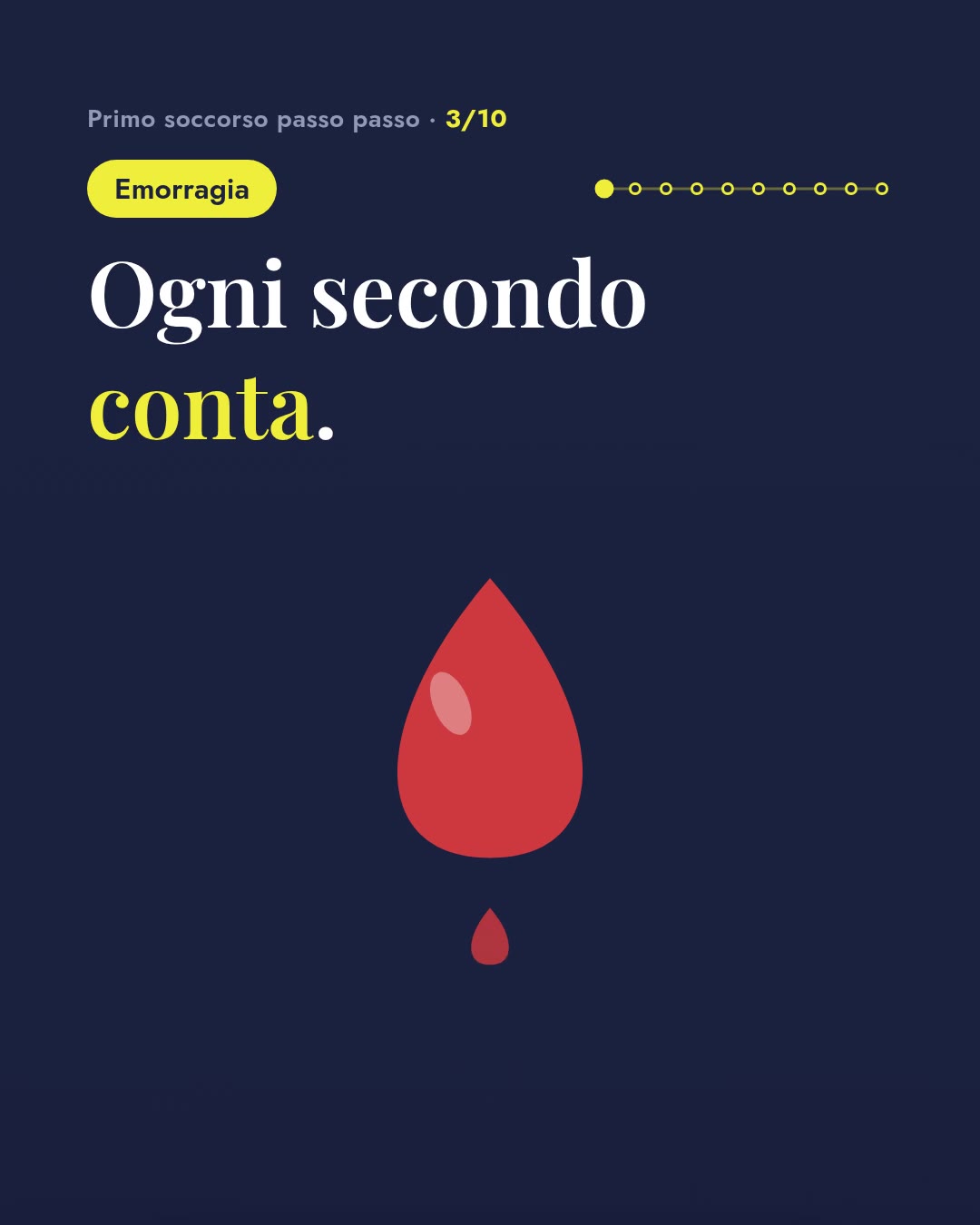 Emorragia grave: una scena del video «Primo soccorso passo passo» della Misericordia di Ariccia
