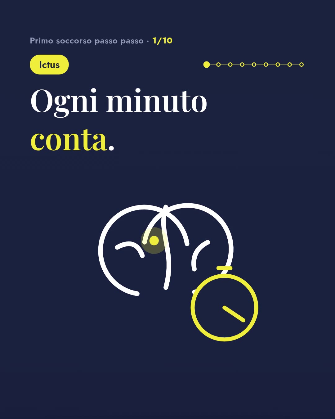 Ictus: una scena del video «Primo soccorso passo passo» della Misericordia di Ariccia